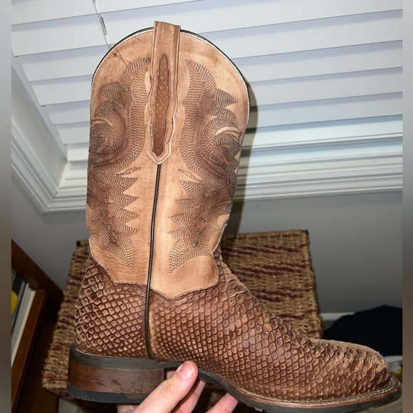 Dan Post Cowboy Python Skin cowboy boots - Picture 3 of 9